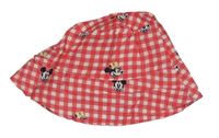 Červeno-bílý kostkovaný klobouk s Minnie George