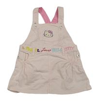 Světlerůžové plátěné laclové šaty s Hello Kitty H&M