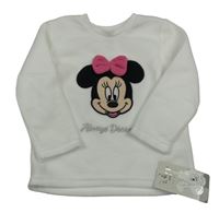 Nové - bílá fleecová mikina s Minnie Primark