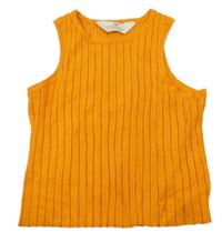 Pomerančový žebrovaný úpletový top H&M