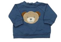 Tmavomodrá mikina s medvědem 