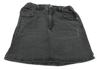 Tmavošedá riflová sukně Zara