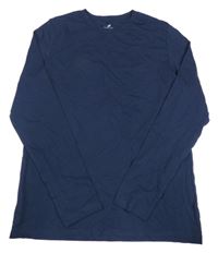 Tmavomodré triko H&M