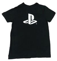 Černé tričko s logem PlayStation
