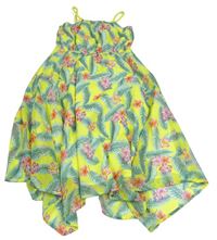 Žluté šaty s listy H&M