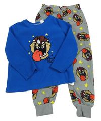 Tmavomodro-šedé fleecové pyžamo s Tuzzem - Looney Tunes Primark