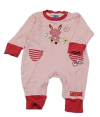 Světlerůžový overal s králíčkem Topolino