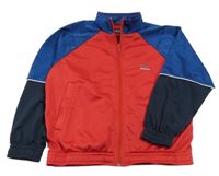 Modro-červená propínací sportovní mikina 