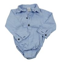 Světlemodré košilové body 