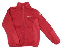 Fuchsiová pruhovaná ptopínací thermo mikina s logem Regatta