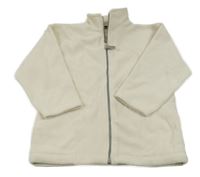 Smetanová fleecová propínací mikina 