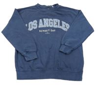 Tmavomodrá mikina s nápisem Zara