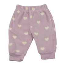 Lila fleecové tepláky se srdíčky George