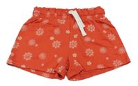 Červené vzorované kraťasy s mandalami Topolino