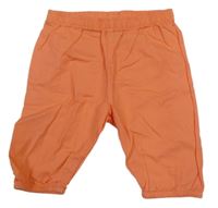 Lososové plátěné kraťasy