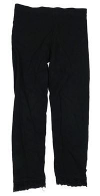 Černé legíny s krajkou George