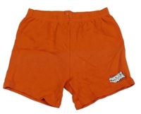 Oranžové kraťasy s nápisem Primark