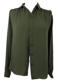 Dámská khaki šifonová halenka H&M