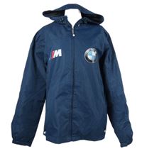 Pánská tmavomodrá šusťáková bunda s kapucí 