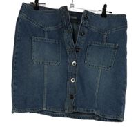 Dámská světlemodrá riflová propínací sukně TU 