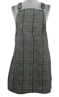 Dámské šedo-černé kostkované laclové šaty H&M
