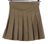 Dámská béžová skládaná sukně Shein 