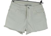 Dámské bílé riflové roztřepené kraťasy Primark 