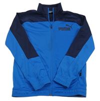 Modrá sportovní propínací mikina s logem zn. Puma