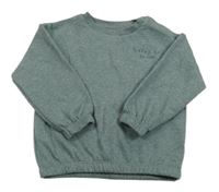 Khaki mikina s nápisem F&F