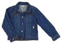 Modrá riflová bunda 