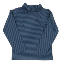 Tmavomodré pruhované triko s rolákem George