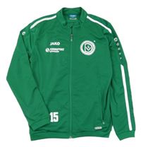 Zeleno-bílá sportovní propínací mikina JAKO 