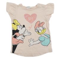 Světlerůžové tričko s Minnie 
