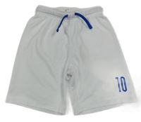 Bílo-modré sportovní kraťasy s číslem H&M