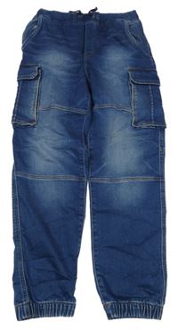 Modré cargo cuff rifle H&M