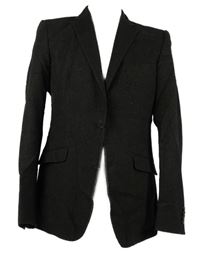 Pánské černo-béžové vlněné sako CG