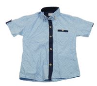 Světlemodrá košile s modrobílým vzorem Rutti Garro