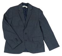 Tmavomodré melírované sako H&M