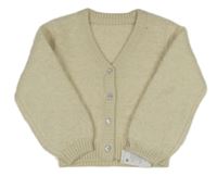 Nové - Světlebéžový propínací svetr Dunnes