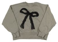 Šedá mikina s tylovou mašlí Zara