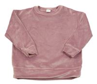 Růžová plyšová mikina Next 