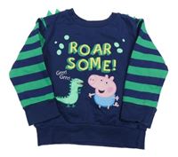 Tmavomodro-pruhovaná mikina s Tomíkem 