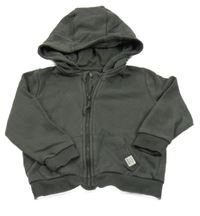 Tmavošedá propínací mikina s kapucí F&F