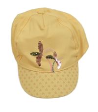 Meruňková kšiltovka s flitry 