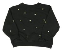 Antracitová oversize mikina s cvočky H&M