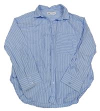 Modro-bílá pruhovaná košile Zara