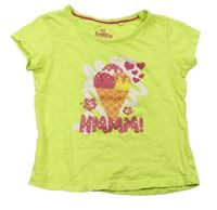 Světlezelené tričko se zmrzlinou Lupilu