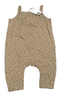 Béžový bavlněný kalhotový overal se vzorem H&M