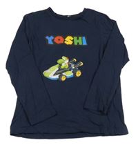 Tmavomodré triko s Máriem George 