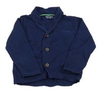 Tmavomodrý vzorovaný propínací svetr Mayoral